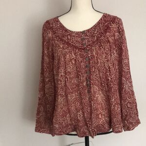 Free People We The Free Boho Blouse size SX